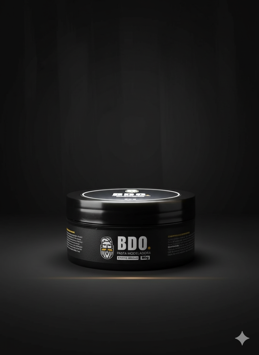 Pomada Modela Fácil Barba E Cabelo - Bigode De Ouro Brilho