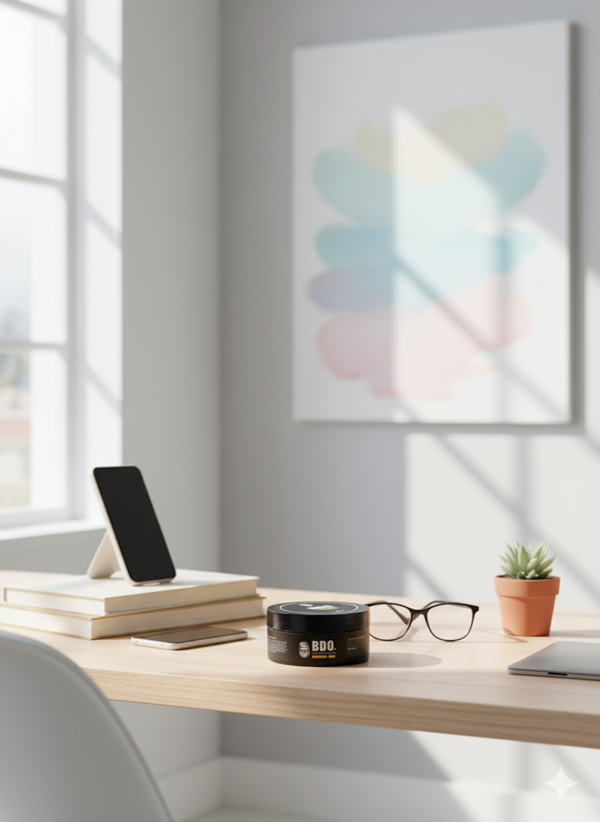 Pomada Mousse Para Cabelo E Barba Bigode De Ouro Matte